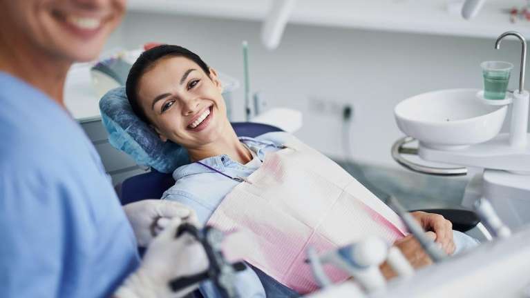 A lady undergoing regular check up at Sky Valley dental, Monroe WA