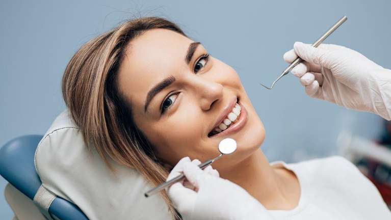 A patient undergoing dental examination at Sky Valley Dental, Monroe WA
