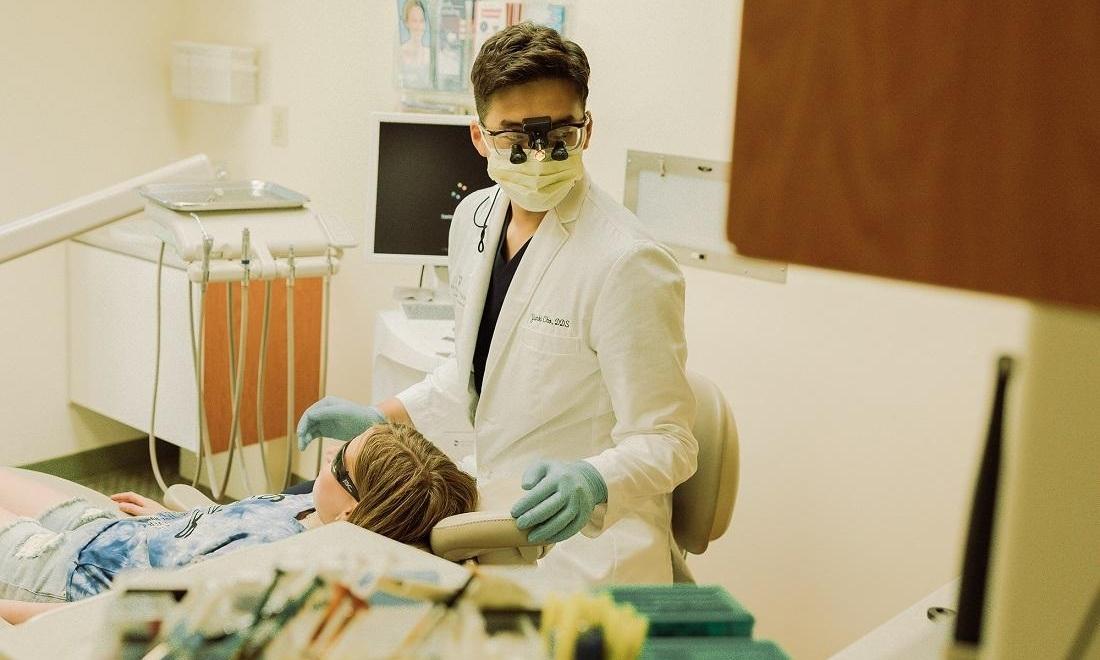 Dr. Cho with patient in Monroe WA